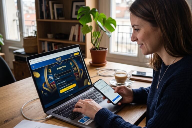 Comment s'inscrire sur Amon Casino